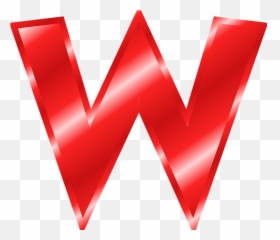 Free W Alphabet Illustrations - Big Letter W Red Emoji,Sparkle Emoticon