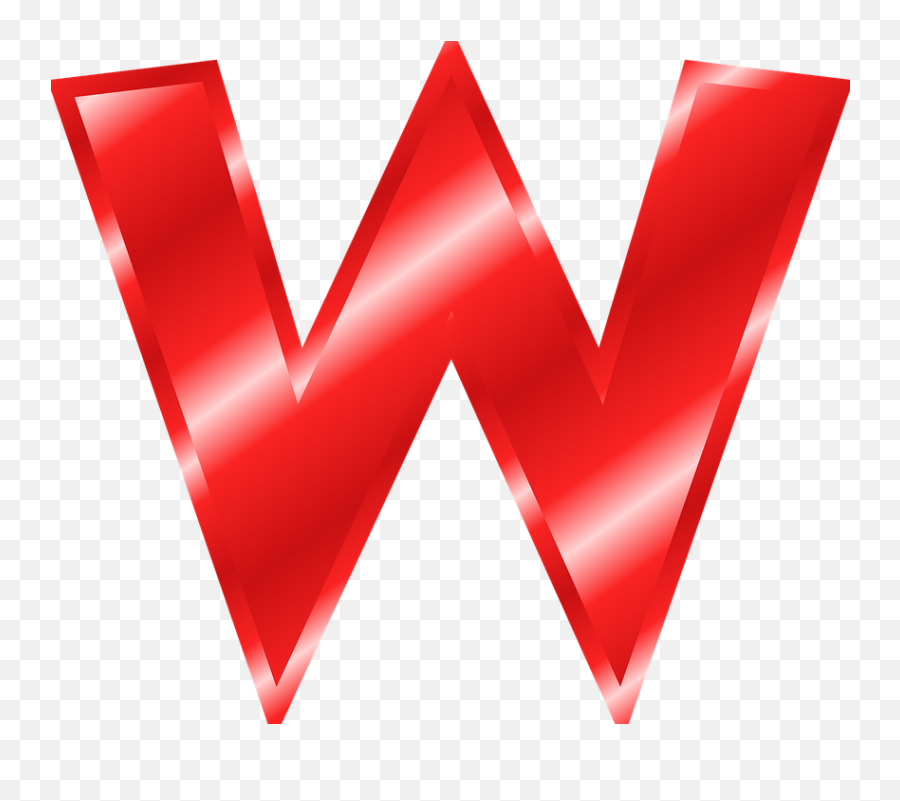Free W Alphabet Illustrations - Big Letter W Red Emoji,Sparkle Emoticon