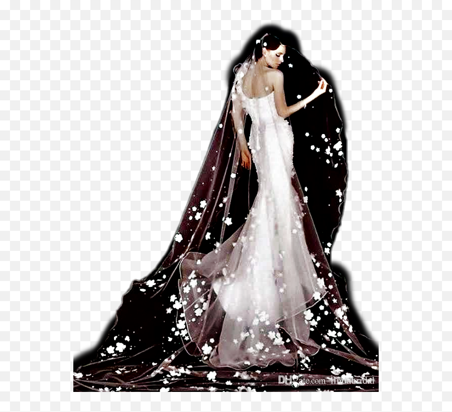 Bride Wedding Dress Veil Seriouslysupernatural - Veils With Flowers Emoji,Bride Emoji