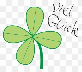 Viel Glueck - Viel Gluck Clipart Emoji,Four Leaf Clover Emoji