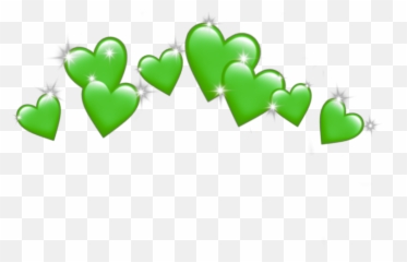 Green Heart Crown Emoji