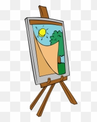 Easel Painting Arts Tripod Free Vector - Clipart Emoji