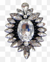 Diamond Rubi Stone Broken Heart Emoji - Brooch,Crown Diamond Emoji