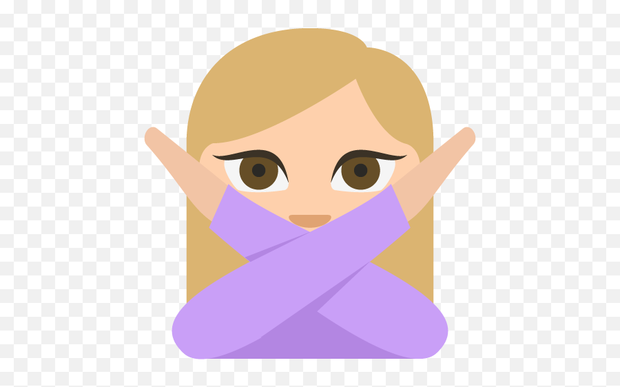 Face With No Good Gesture Medium Light Skin Tone Emoji - Shrug,No Emoji