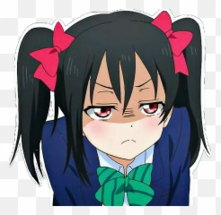 Angry Kawaii Yazawanico Sticker - Nico Nico Nii Png Emoji,Angry Anime Emoji