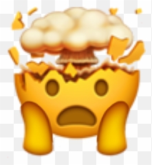 shocked surprise emoji peachy happy freetoedit - Emoji Mind Blown Png