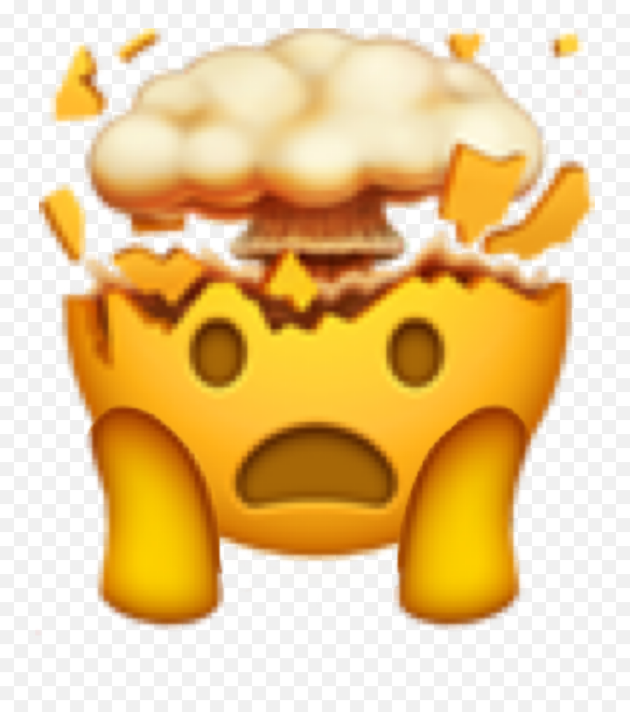 Shocked Surprise Emoji Peachy Happy Freetoedit - Emoji Mind Blown Png,Shocked Emoji