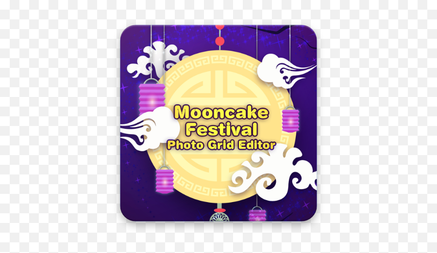 Mooncake Festival Photo Grid Editor 1 - Decoration For Mid Autumn Festival Emoji,Mooncake Emoji