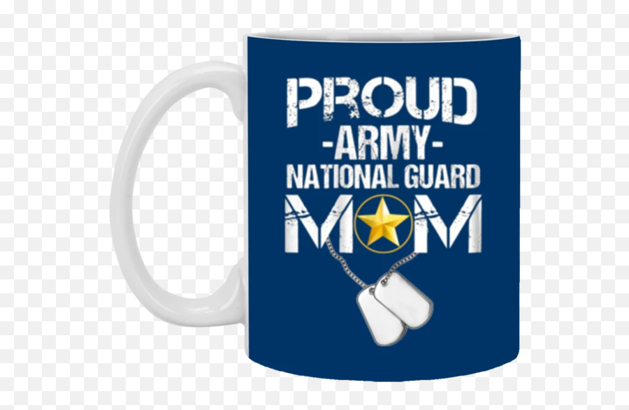 Proud Army National Guard Mom Veteran 11 Oz Mug - Rude Tiger Emoji,Lacrosse Stick Emoji