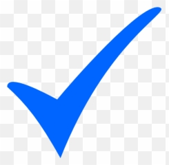 Tick Mark - Transparent Background Blue Icon Emoji