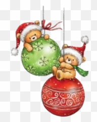 Christmas Bears Decorations - Sticker By Iaiau002782 Christmas Bear Ornaments Clipart Emoji,Emoji Christmas Decorations