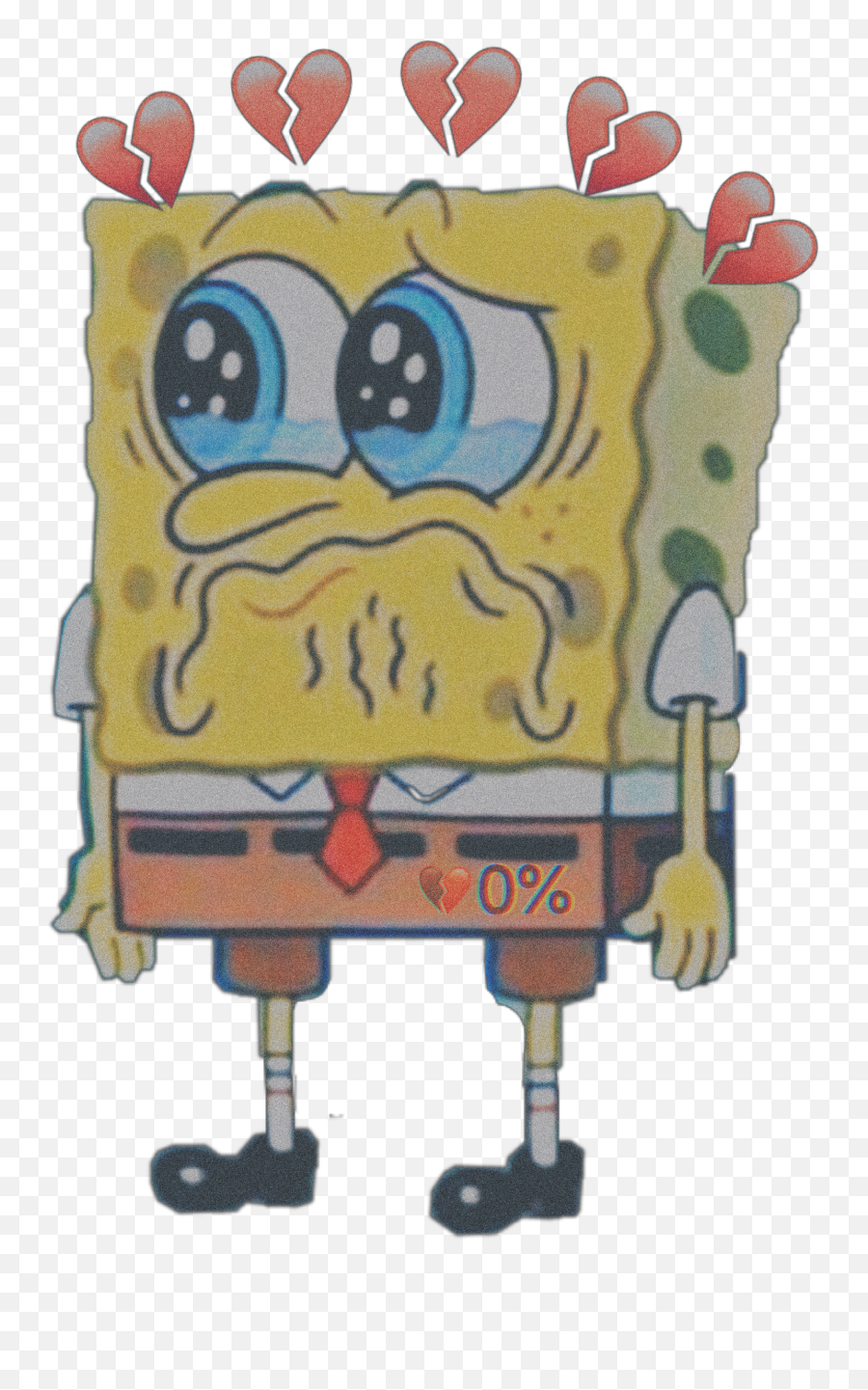 Freetoedit Sad Spongbob - Sticker By Sad N Bad Emoji,Cuckoo Emoji