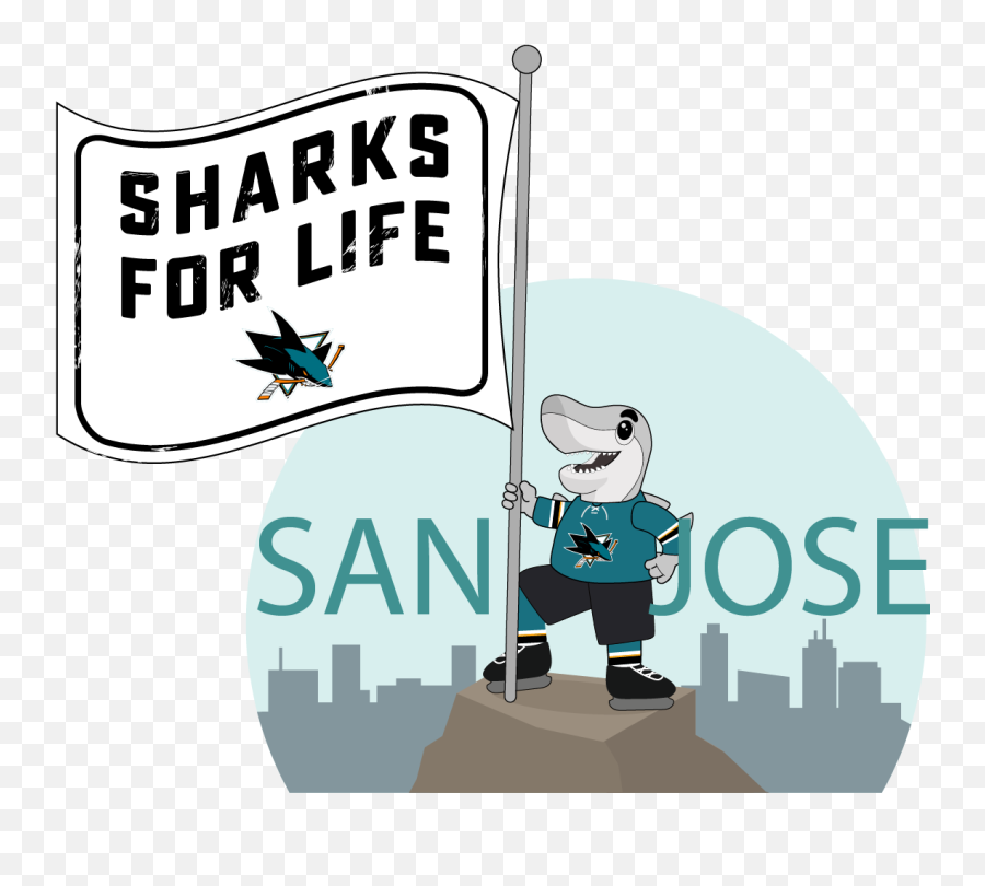 Sj Sharkie Sticker Pack By Kika Tech Inc - San Jose Sharks Emoji,Emoji For Kika