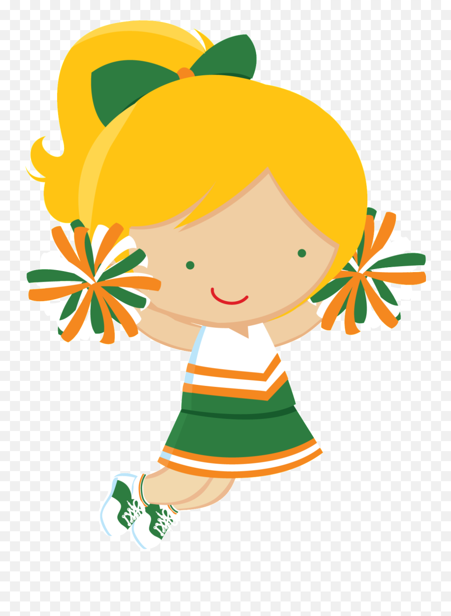 Cheerleader Clipart Cheerleader Party Cheerleading - Porristas Dibujos Emoji,Cheerleader Emoji