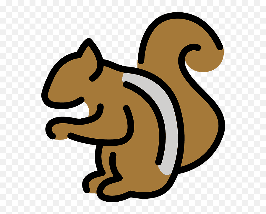 Chipmunk Emoji Clipart - Fox Squirrel,Giraffe Emoji Android