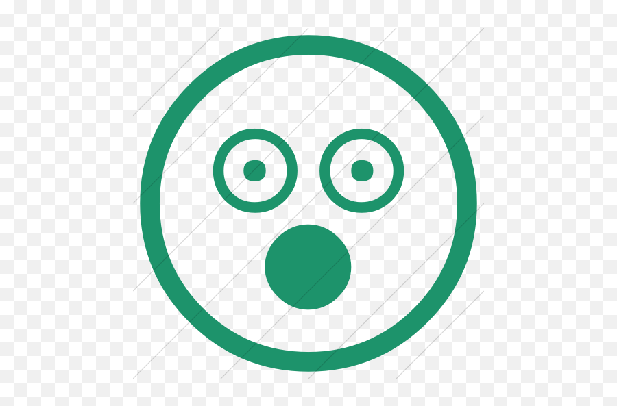 Aqua Classic Emoticons Astonished Face Icon - Circle Emoji,Oo Emoticons