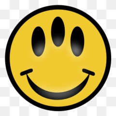 Vector Image Of Three Eyed Emoticon - Three Eyed Happy Face Emoji,Eyes Emoji