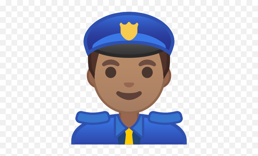 Police Officer Emoji With Medium - Transparent Police Emoji,Police Light Emoji