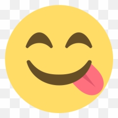 Emojione 1f60b - Transparent Facebook Emoji Png,Emoji
