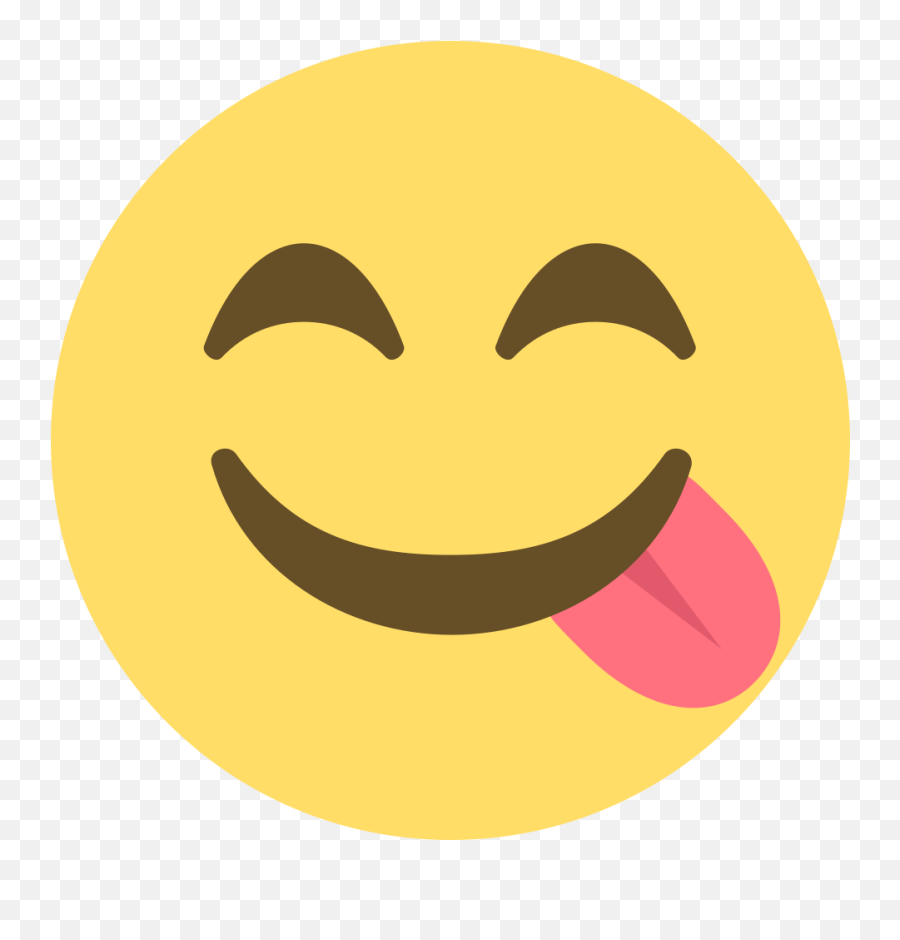 Emojione 1f60b - Transparent Facebook Emoji Png,Emoji