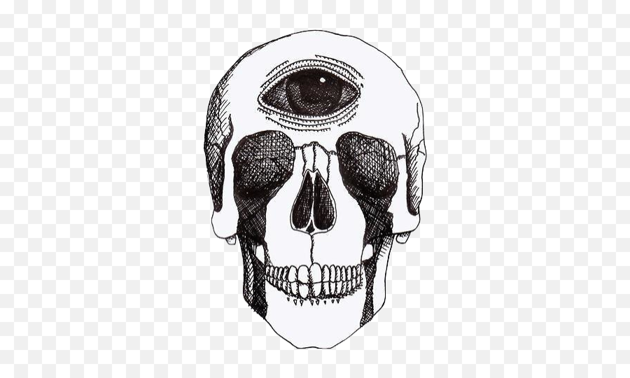 Gothic Eyes Eye Thirdeye Skull Goth - Skull With 3 Eye Emoji,Skull Eyes Emoji