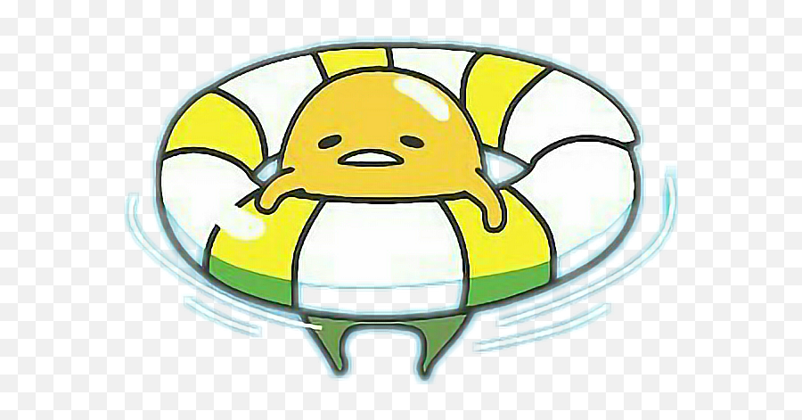 Swim Drawing Cute Picture - Transparent Gudetama Png Emoji,Swimming Emoticons