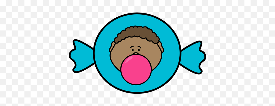 Girl Blowing Bubble From Gum Bubble Gum - Blue Bubblegum Clipart Emoji,Blowing Bubbles Emoji