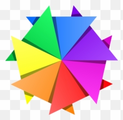 Vector Illustration Of Multicolor Star - Color Clipart Png Emoji,100 Emoji