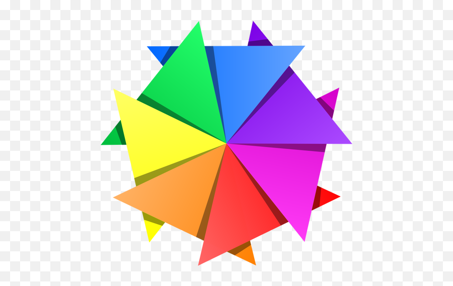 Vector Illustration Of Multicolor Star - Color Clipart Png Emoji,100 Emoji