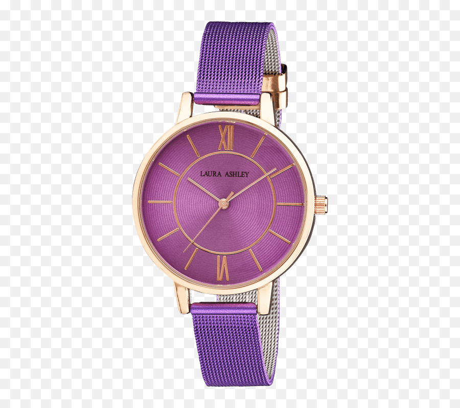 Laura Ashley Colored Mesh Band Roman - Analog Watch Emoji,Roman Numerals Emoji