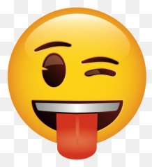Winking Face With Tongue - Whatsapp Emoji Smiley