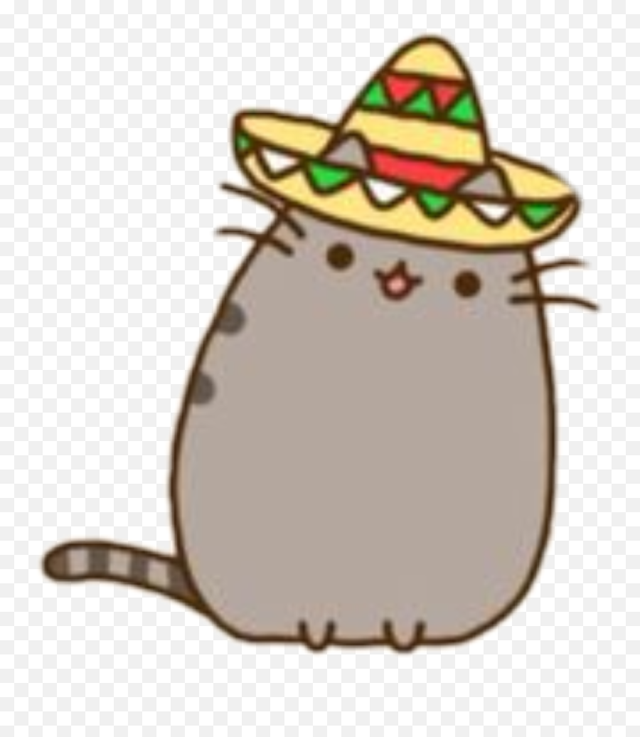 Mexican Gato - Pusheen Emoji,Mexican Hat Emoji