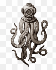 Octopus Tentacle Tentacles Scuba Scubadiver Sea Ocean - Diver Tattoo Emoji
