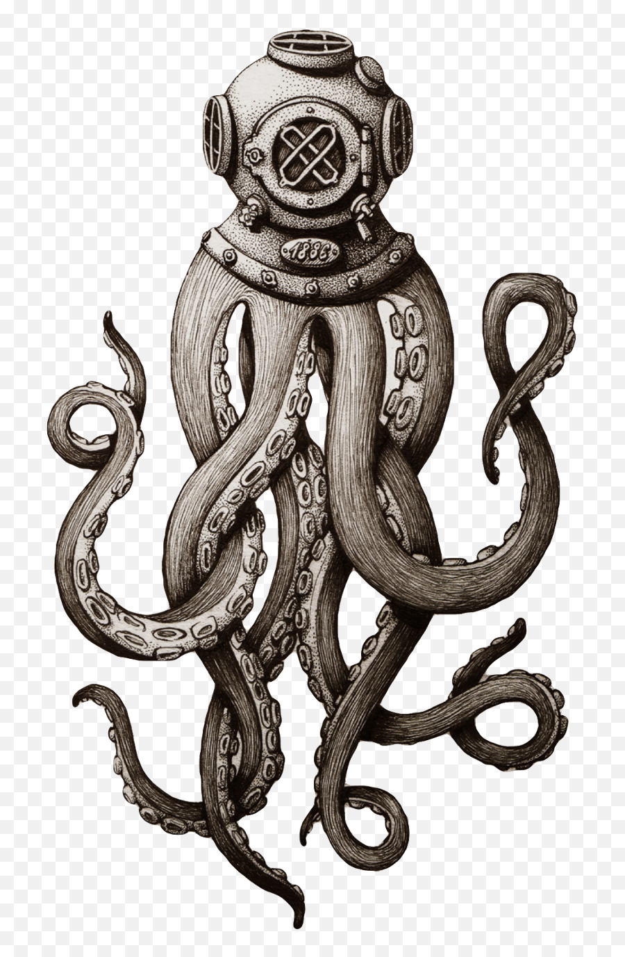 Octopus Tentacle Tentacles Scuba Scubadiver Sea Ocean - Octopus Diver Tattoo Emoji,Tentacle Emoji