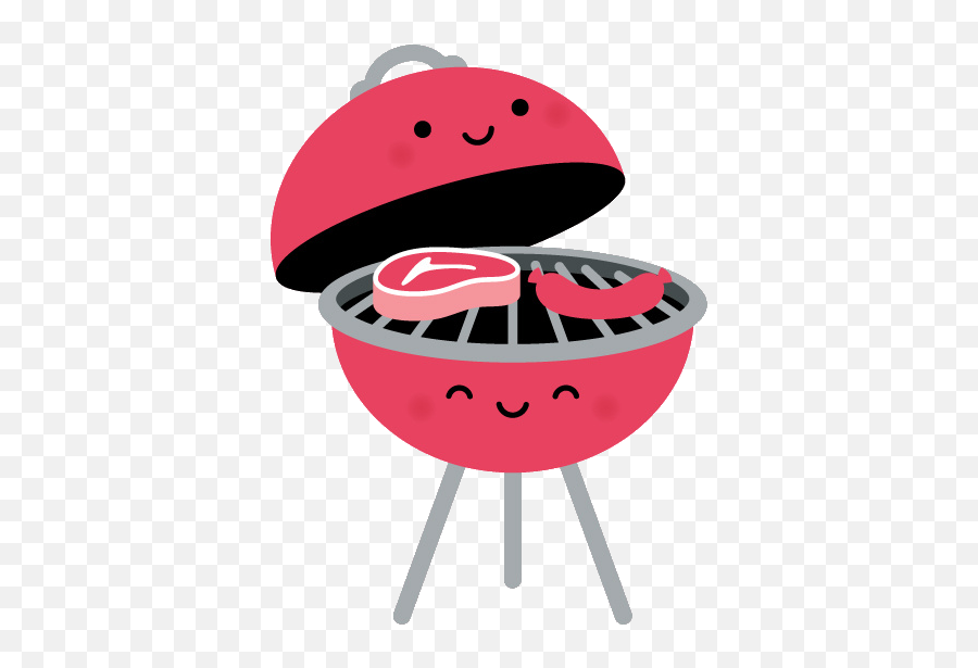 Bbq Grill Cute Kawaii Challenge Steak - Barbecue Emoji,Bbq Emoji