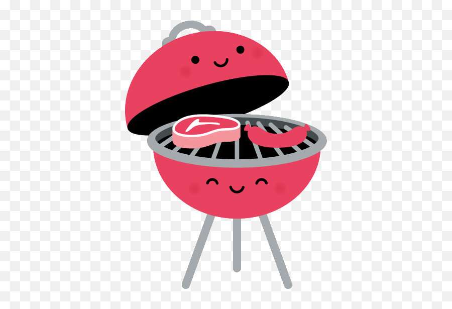 Bbq Grill Cute Kawaii Challenge Steak - Barbecue Emoji,Bbq Emoji - free ...