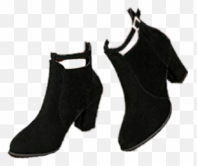 Black Shoes Heels Gothic - Boot Emoji