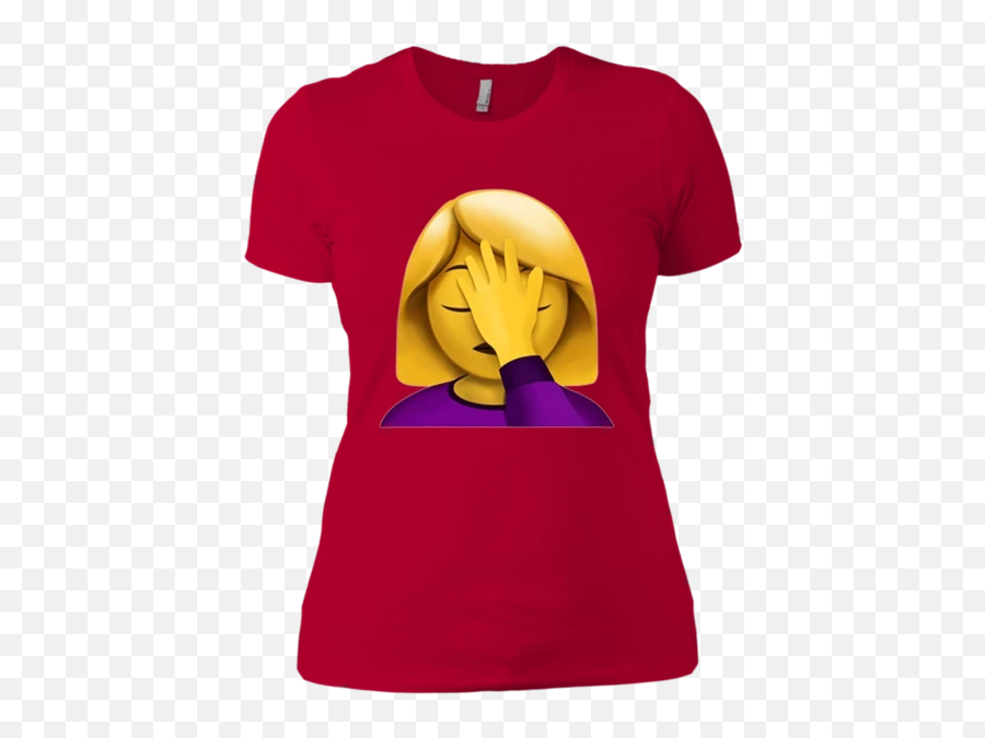 Facepalm Emoji T - Shirt Newest Face Palm Unisex Hd Tee Next Level Ladiesu0027 Boyfriend Tshirt,Emoji Clothing And Apparel