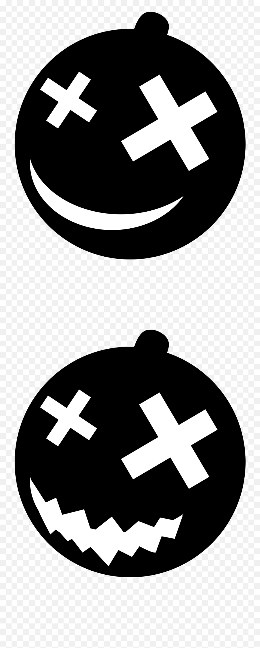 Jack Hallowen Caras Negro Malo Oscuro - Halloween Emoji,Jack Emoji