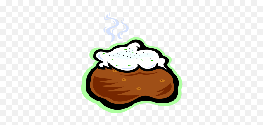 Transparent Baked Potato Clipart - Potato Emoji,Baked Potato Emoji