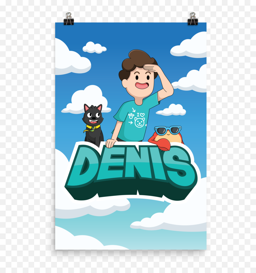 Pin - Denis Adventure Poster Emoji,North America Emoji