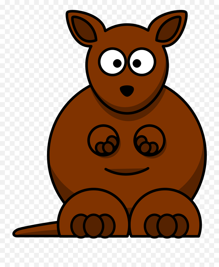 Pin - Cartoon Kangaroo Clip Art Emoji,Kangaroo Emoji