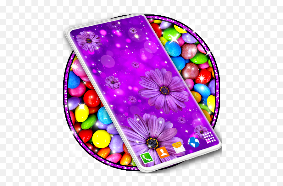 4k Wallpapers Hd Backgrounds - App Su Google Play Girly Emoji,Purple Flower Emoji