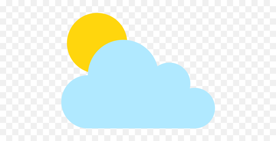 Sun Behind Large Cloud Emoji - Como Dibujar Una Nube Muy Grande,Large Emojis
