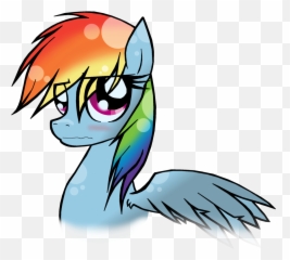 Png Stock Blush Drawing Embarrassed Face - Rainbow Dash Mythical Creature Emoji,Rambo Emoji