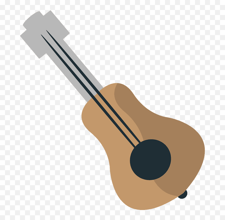 Guitar Emoji Clipart - Solid,Emoji Guitar