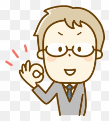 Gentleman With Ok Gesture - Png Clipart Faces Japanese Emoji