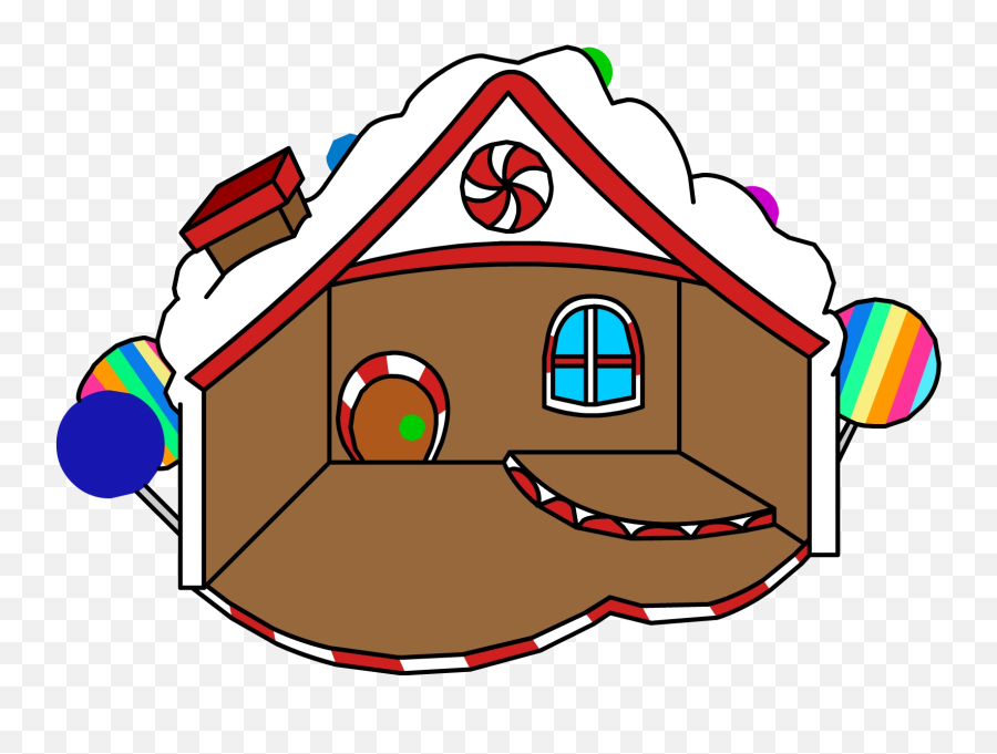 Gingerbread House - Rare Club Penguin Igloo Gingerbread Emoji,House Candy House Emoji