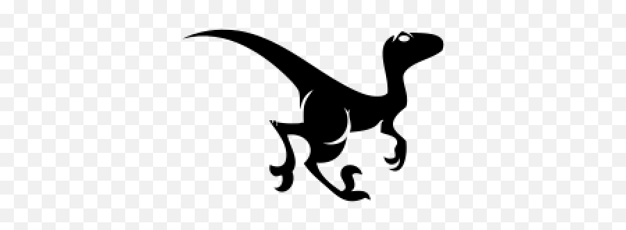 Png Velociraptor Icons - Raptor Dinosaur Silhouette Emoji,Velociraptor Emoji