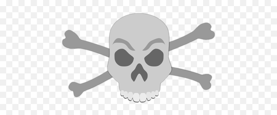 Vector Image Of Abstract Skull And - Skull And Bones Grey Emoji,Trinidad Flag Emoji